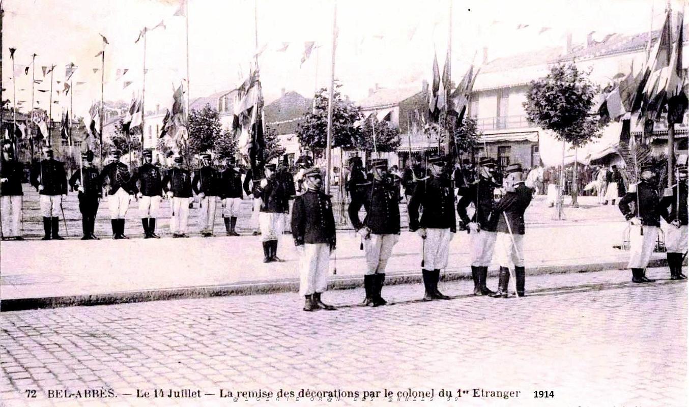 1559- Sidi-Bel-abbes - Legion - Remise de Decorations - 14 Juillet 1914.jpg